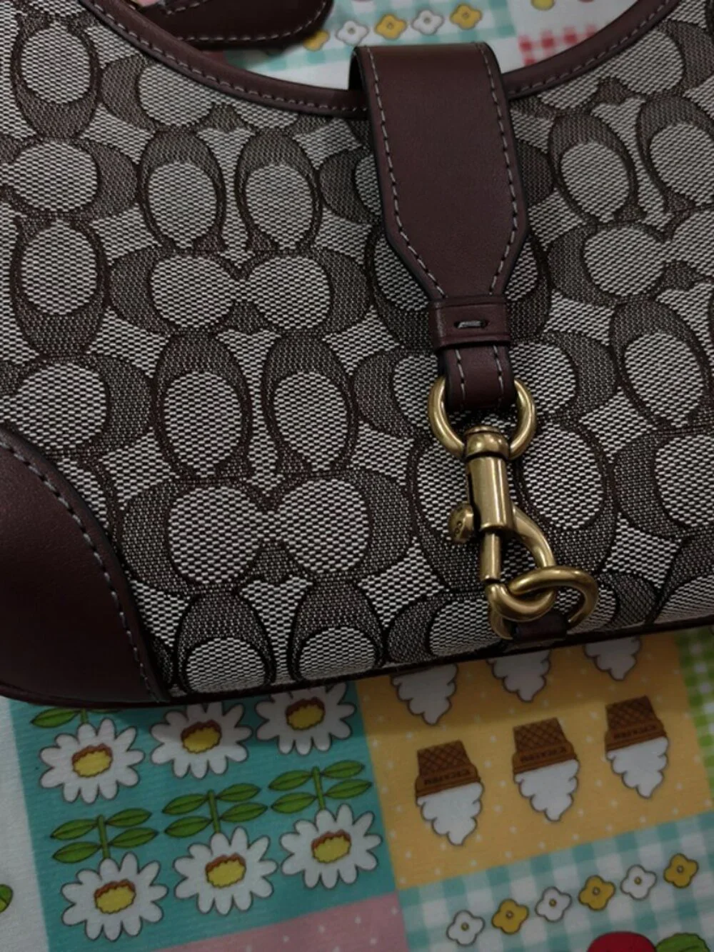 Coach Monogram Canvas Shoulder Bag - Picture 5 of 10